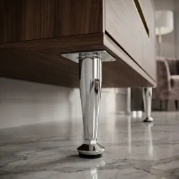 Nábytková nožička EUROPE / Chróm lesklý