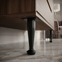 Nábytková nožička EUROPE / Čierna matná