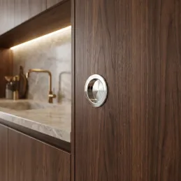 Úchytka na zafrézovanie STELLA / Lesklý chróm