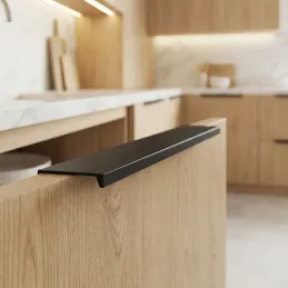 Úchytka na hranu dvierok PABLO / Čierna matná