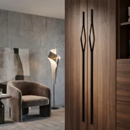 Šatníková úchytka ALEA / Čierna matná