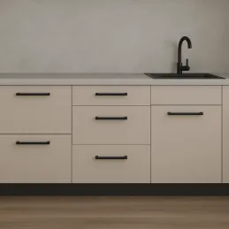 Úchytka OMEGA / Čierna matná