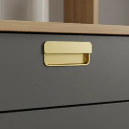 Úchytka na zafrézovanie RAMONA / Zlatá brúsená