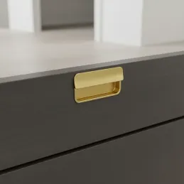 Úchytka na zafrézovanie RAMONA / Zlatá brúsená