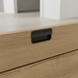 Úchytka na zafrézovanie RAMONA / Čierna matná