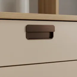 Úchytka na zafrézovanie RAMONA / Tmavohnedá