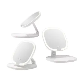 Kozmetické zrkadlo s LED svetlom LIANO / Biela