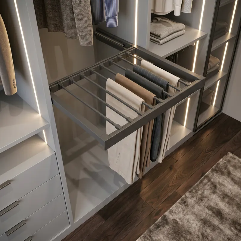 Výsuvný rošt na nohavice s tlmením OPIO / Antracit
