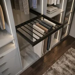 Výsuvný rošt na nohavice s tlmením OPIO / Čierna matná
