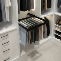 Výsuvný rošt na nohavice s tlmením OPIO / Čierna matná