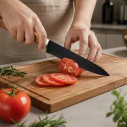 Sada 5ks kuchynských nožov so škrabkou ALIA / Čierna