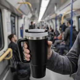 Termo pohár na nápoje TROPHY 1200 ml / Biela