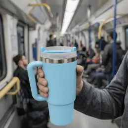 Termo pohár na nápoje TROPHY 1200 ml / Modrá