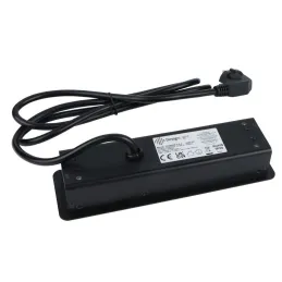 Elektrická zásuvková lišta EUROBOX 2x230V + 1xUSB C+A SCHUKO / Čierna matná