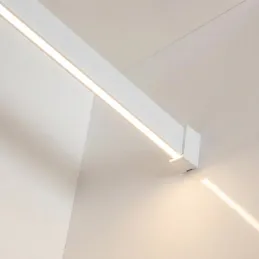 Vešiaková tyč 1m SLIM na LED pásik s koncovkami / Čierna matná