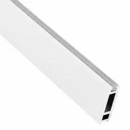Vešiaková tyč 1m SLIM na LED pásik s koncovkami / Hliník