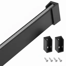 Vešiaková tyč 1m SLIM na LED pásik s koncovkami / Hliník