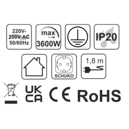 Interiérová zásuvková lišta SLIM BOX SCHUKO 3x 230V / Čierna matná