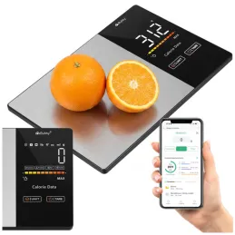 Kuchynská digitálna váha s aplikáciou FIT BODY / Čierna
