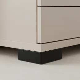 Plastová nožička 30 mm 100x60 / Čierna matná
