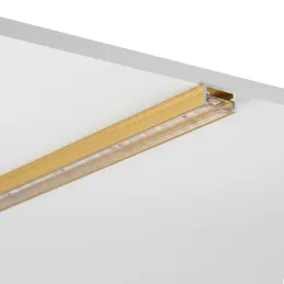 Hliníková lišta ZARIA na LED osvetlenie s transparentnou krytkou / Zlatá