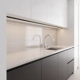 Hliníková lišta ZARIA na LED osvetlenie s čiernou krytkou / Čierna matná