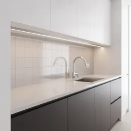 Hliníková lišta ZARIA na LED osvetlenie s mliečnou krytkou / Hliník