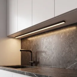 Sada 1m profilu ZARIA na LED osvetlenie s mliečnou krytkou s krytkami a uchytením / Čierna matná