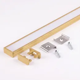 Sada 1m profilu ZARIA na LED osvetlenie s transparent krytkou s krytkami a uchytením / Hliník