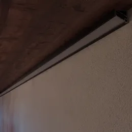 Rohová hliníková lišta ZARIA na LED osvetlenie s mliečnou krytkou / Biela matná