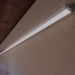 Rohová hliníková lišta ZARIA na LED osvetlenie s transparent krytkou / Hliník