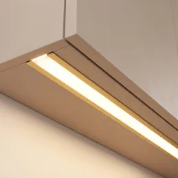 Zafrézovacia hliníková lišta ZARIA na LED osvetlenie s transparent krytkou / Čierna matná