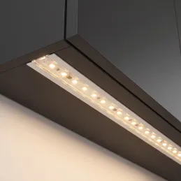Zafrézovacia hliníková lišta ZARIA na LED osvetlenie s transparent krytkou / Biela matná