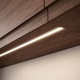 Zafrézovacia hliníková lišta ZARIA na LED osvetlenie s transparent krytkou / Hliník