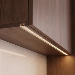 Zafrézovacia hliníková lišta ZARIA na LED osvetlenie s transparent krytkou / Hliník