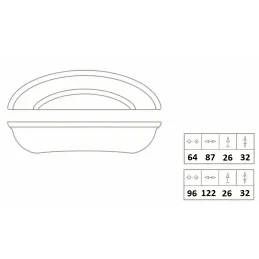 Úchytka IZABELA / Chróm lesklý
