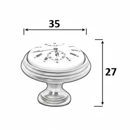 Úchytka knopka VIAMO CLOCK / Staromosadzná