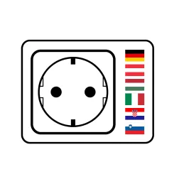 Výklopná zásuvka AMBIENTE SCHUKO 3x230V + USB A-C / Čierna matná