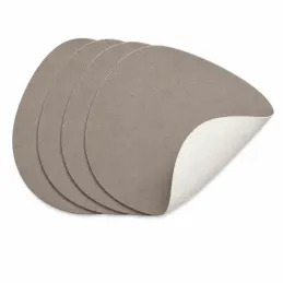 Sada 4ks podložiek pod šálky a poháre LANIO 110 x 140 mm / Béžová