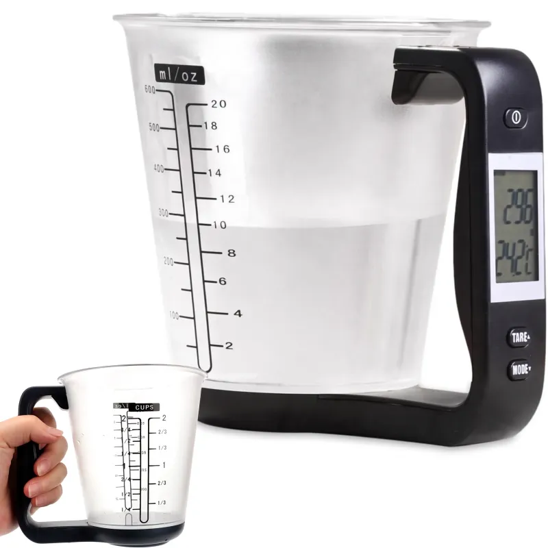 Kuchynská nádoba 600 ml s LCD digitálnou váhou