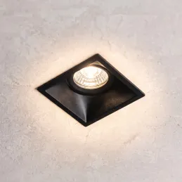 Dizajnové bodové svetlo s naklápaním ADAMO SQUARE / Čierna matná
