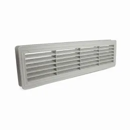 Obojstranná ventilačná mriežka do dverí 430 x 115 mm / Zlatá patina