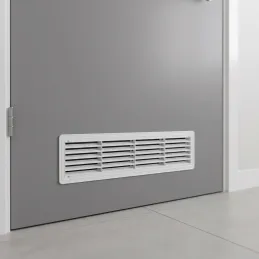 Obojstranná ventilačná mriežka do dverí 430 x 115 mm / Tmavohnedá