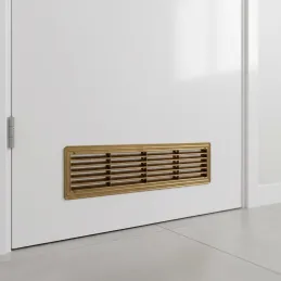 Obojstranná ventilačná mriežka do dverí 430 x 115 mm / Tmavohnedá