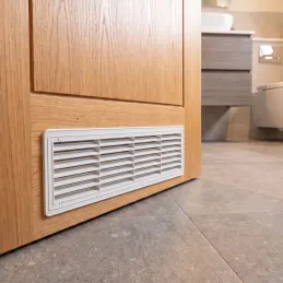 Obojstranná ventilačná mriežka do dverí 430 x 115 mm / Calvados