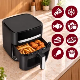 Teplovzdušná fritéza ULTRON  XXL - 8L / Čierna