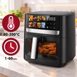 Teplovzdušná fritéza ULTRON  XXL - 8L / Čierna