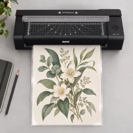 Laminovací stroj s rezačkou na papier EASY / Čierna
