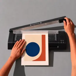 Laminovací stroj s rezačkou na papier EASY / Čierna