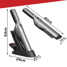 Bezdrôtový ručný vysávač ULTRA LUX 100W / Čierny